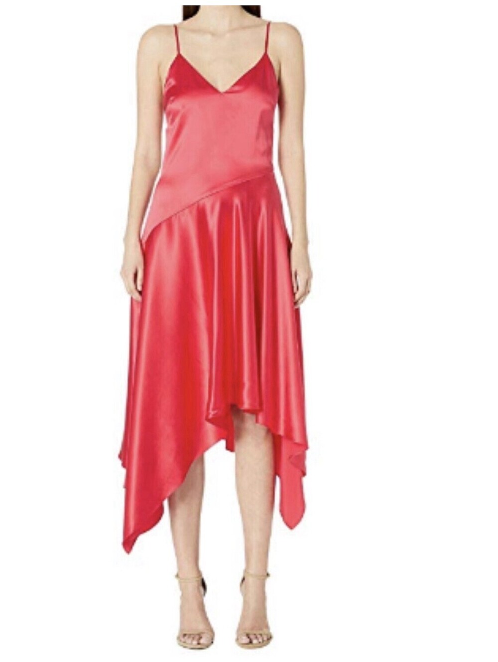 Fleur Du Mal Handkerchief Dress (Red Poppy) Women's 8